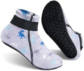 Gogokids 3mm Neoprene Wetsuit Socks for Kids, Keep Warm Toddler Water Socks, Anti-Scratch, Non-Slip, and Anti-Scald