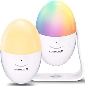 Fosmon Night Light for Kids - Up to 150 Hours, Shake Shake Color Light with Touch Control, (Cool, Warm, White) Dimmable Bedside Lamp for Newborn Baby Nursery, Breastfeeding, Boys Girls Toys, Bedroom