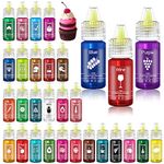 Food Coloring - 30 Vivid Colors Food Coloring Set for Baking, Cake Decorating, Cookie, Fondant, Macaron - Liquid Tasteless Food Color Dye for Airbrush, DIY Slime Making and Crafts - 0.25 fl.oz Bottles