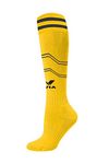 Nivia Rabona Football Super Socks / Stockings (Yellow, M) | Polyester Blend | for Men & Women | Knee Length long Stockings | For Football Soccer & other Sports