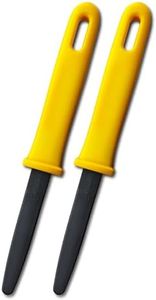 CANARY Corrugated Cardboard Cutter Dan Chan 7.5", Safety Box Cutter Package Opener Knife [Non-Stick Coated Blade], Made in JAPAN, Yellow (2 Pcs)