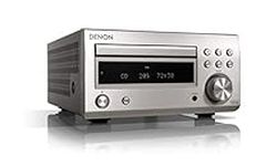 Denon RDCM41DAB Hifi Receiver With CD Player, Audio Receiver HiFi, Bluetooth, 2x30W + Subwoofer PreOut, FM Radio/DAB/DAB+ Tuner, 2x Digital Optical Input & 1x Headphone Output - Silver