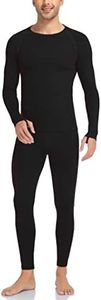 BENEUNDER Long Johns Thermal Underwear for Men Fleece Lined Ultra Warm Base Layer Set for Cold Weather Black XX-Large