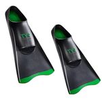 TYR Unisex Adult Crossblade Fins 2.0 Footwear, Black/Green, X-Small US