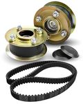 Pre-Installed Bearings 131-4529 Idler Pulley and 120-3335 Mower Belt Kit Fit for Toro 30" Timemaster Exmark Lawn Mower, Pulley Replace 121-5765 131-4509 125-2532