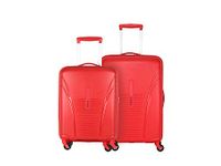 American Tourister Ivy Spinner Polypropylene (Pp) 2 Pc Set Red Hard Luggage Suitcase with TSA Lock Small & Medium Sets (55Cm + 68 Cm), Small, Medium