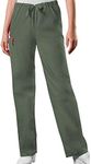 Cherokee Cargo Pant for Men and Women with 3 Pockets Adjustable Webbed Drawstring 4100, Olive, Medium Tall