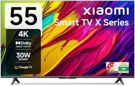 Xiaomi 138 cm (55 inches) X Series 4K LED Smart Google TV L55MA-AIN (Black)