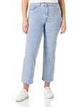 7 For All Mankind Women's Logan Stovepipe Air Wash Jeans, Light Blue, 28