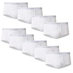 Hanes Red Label Men's 9-Pack Brief, White, Medium