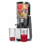 Canoly Cold Press Juicer, 15-Year Warranty, Extra Large Mouth for Whole Fruits, 350w Slow Juicer, Easy to Clean, Easy to Assemble, BPA-Free, Sleek and Metal Finish, High Juice Yield