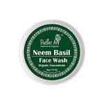 Rustic Art Organic Neem Basil Face Wash Concentrate for Deep Cleansing | Anti-Bacterial Anti-Fungal | 50gm (Pack of 3)