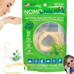 NOMO Child Motion Sickness Bracelet Nausea Sea Bands Kids | Travel Sickness Wrist Bands with Peppermint & Acupressure Car Sick Bands | 30-Second Nausea Relief | Petite to Small | Tan | Pack of 2