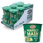 Idahoan Bubble and Squeak Mashed Potato Pots 55g - Dried Potato Mash Vegetarian and Gluten Free Instant Potato Pot Cooks in 1 Minute, Quick Lunch, Bulk Ready to Eat