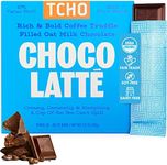 TCHO Choco Latte Oat Milk Chocolate Bars (1 pack) | 100% Plant Based, Organic & Fair Trade, | Non GMO, Non-Dairy, Vegan Chocolate, Soy Free (2.5oz each)