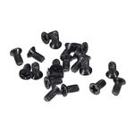 uxcell M2.5 x 5mm Phillips Screw Fasteners Black for Laptop PC TV Fan Audio Switch 500pcs