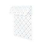 Non Slip Bath Mats for Inside Bath, Non Slip Anti Mould Shower Mat for Bathtub, Anti Slip Rubber Bath Mat for Bathroom, Non-Slip White Bathmats Mats for Elderly Long 70 * 40cm