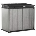 Keter 4.6 x 2.7 Foot Outdoor Storage Shed Durable Resin Backyard Patio Furniture, Grey