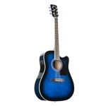 Ibanez PF15ECE-TBS Electro-Acoustic Guitar, Transparent Blue Sunburst