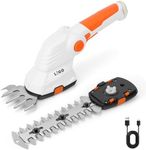 LIGO Cordless Grass Shear and Shrub Trimmer 2-in-1, 7.2V Electric Lawn Edger & Hedge Clipper, Lightweight Handheld with Rechargeable Battery, Ergonomic Design for Garden, Yard, and Bush Trimming