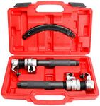 KUNTEC Dual Strut Coil Spring Compressor Tool Set Heavy Duty Build, Ultra Rugged Coil Spring Compressor with Safety Bracket, 2200lb Capacity,11in Jaw Opening