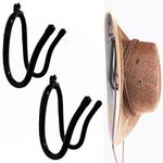 AUXPhome Cowboy Hat Rack Hat Holder Hat Organizer Hat Display Hat Hooks Hat Storage Hat Wall Mount - Easy to Install - Screws Included - Easily Adjustable - Fit Any Hat - 2 Pack