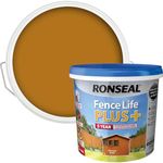 Ronseal RSLFLPPHG5L 5 Litre Fence Life Plus Paint - Harvest Gold