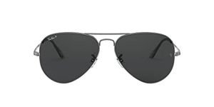 Ray-Ban Unisex Polarized Grey Lens Pilot Sunglasses - 0RB3689004/4858