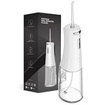 Water Flosser for Teeth Cordless - 4 Modes Oral Irrigator 300ML Braces Flossers Cleaner,Rechargeable Portable IPX7 Waterproof Oral Irrigator Professional Flossing Cleaning Picks for Home Travel