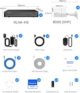 Reolink 4K 8-Channel NVR Security Camera System