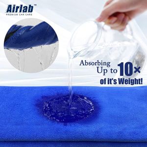 Airlab XXL Microfibre Car Cleaning Cloths 2-Pack – 90x60cm, 500GSM, Dual-Sided, Lint-Free