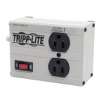Tripp Lite Isobar 2 Outlet Surge Protector Power Strip, 6ft Cord, Right-Angle Plug, Metal, Lifetime Limited Warranty & $25,000 Insurance (IBAR2-6D)