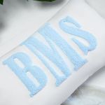 Monogram Custom Punch Needle Pillow