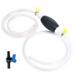 flintronic Fuel Petrol Syphon Pump (Large Inner Dia:15mm), With 2M Hose, Water Liquid Transfer pump, Manual Hand Siphon Pumps For Gas Gasoline Petrol Oil Diesel Liquid Water Fish Tank Solvent