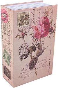Livre secret de dictionnaire, boîte de rangement portable pour espèces, bijoux, passeport, 18 x 11,5 x 5,5 cm, pour la maison, le bureau (type journal rose)