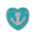 Floating Locket Charm (Heart With Anchor)