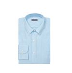 Van Heusen Men's Dress Shirt Regular Fit Pinpoint Stripe, Periwinkle, 17" Neck 32"-33" Sleeve