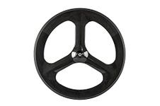 SunRise Bike Tri-Spoke Carbon Wheelset Fixed Gear Bike Front Wheels 700c 23mm Width