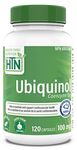 Health Thru Nutrition Kaneka Ubiquinol CoQ10 100mg, 120 Capsules - Coenzyme Q10 for Energy Production, Antioxidant Capsules - Pure & Potent - Enhanced Supplement for Heart & Liver Support