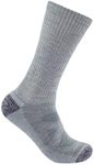 Carhartt Women's Midweight Merino Wool Blend Boot Sock, Asphalt Heather, Medium