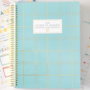 Home Planner 2026 | 12-Month Weekly Calendar (Sunday Start) | Monthly Review & Seasonal Checklists | Budgeting & Savings Worksheets | Daily Bible Reading Plan | Checklists for Routines and Goals