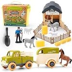 Eaciilee Farm Toys Play Vehicles Pl