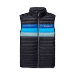 Cotopaxi Fuego Down Vest - Men's Black & Pacific Stripes Medium