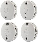 Kidde Smoke & Carbon Monoxide Detector Combo, 10-Year Battery, Replacement Alert, 4 Count (Pack of 1)