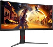 AOC Gaming CU34G4Z - 34 inch WQHD curved monitor, 240 Hz, FreeSync Prem., HDR400 (3440x1440, 1ms GtG, 2x HDMI 2.1, 1x DisplayPort 1.4, USB Hub) black-red