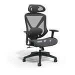 Staples Dexley Ergonomic Mesh Swivel Task Chair, Black (UN56946)