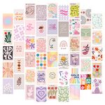 50Pcs 4x6 Inch Posters Room Decor Aesthetic, Cute Wall Decor for Bedroom Teen Girls Trendy Stuff, Wall Collage Kit Picture Matisse Wall Art Dorm Decor