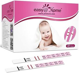 Pregnancy Test Strips Early Detection: Easy@Home 40 x HCG Strips 10mIU/mL, Accurate Early Pregnancy Tests, Sensitive HCG Pregnancy Test Strips with Smart APP, Home Fertility Testing Kit 40 Packs