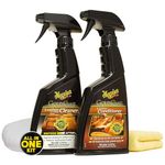 Meguiar's Leather Care Kit - Premium Leather Cleaner and Leather Conditioner - The Perfect Interior Care for Automotive Leather Seats