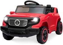 Best Choice Products Kids 6V Ride On Truck w/Parent Remote Control, 3 Speeds, LED Lights, Red